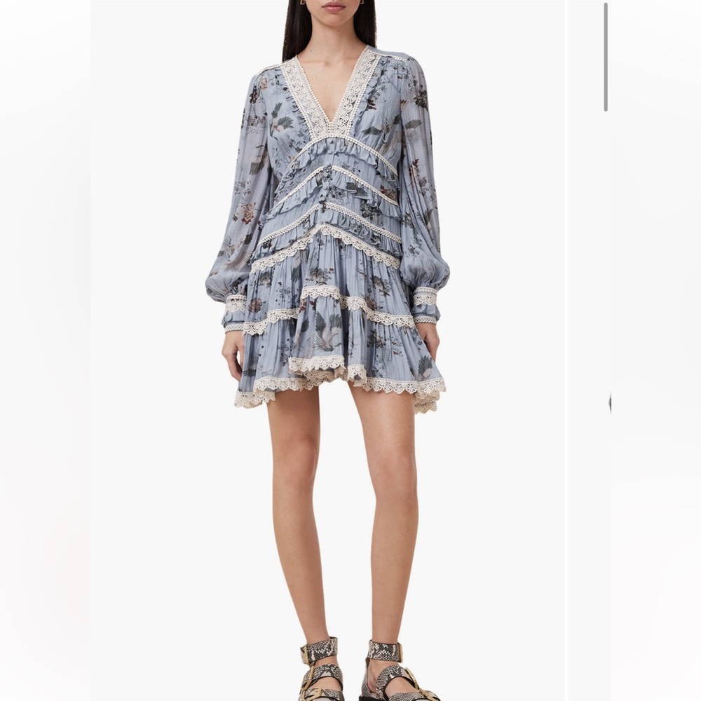 ALL SAINTS 🔥 Zora long sleeves mini dress